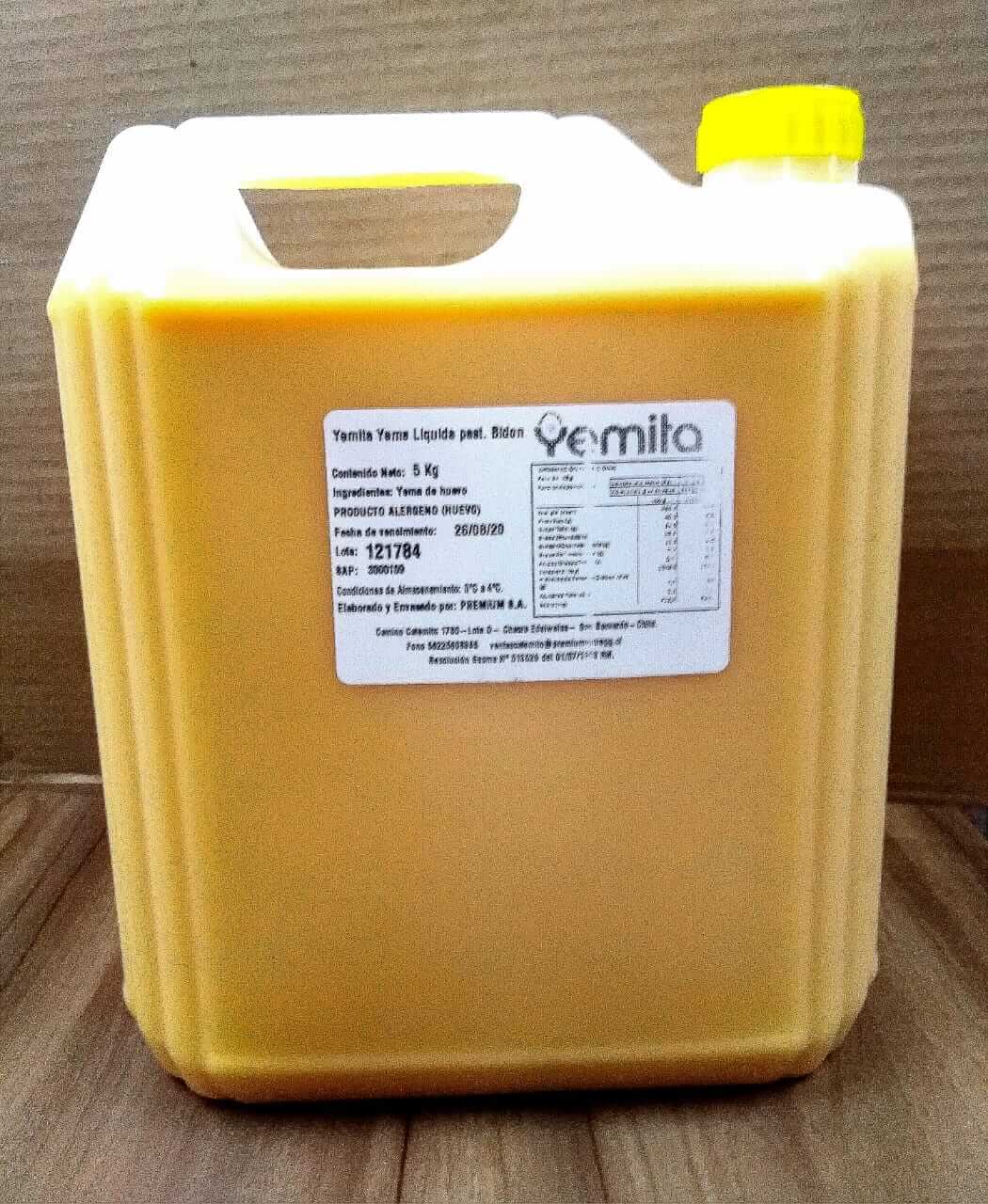 Bidón de Yema Líquida Pasteurizada Premium Nutregg